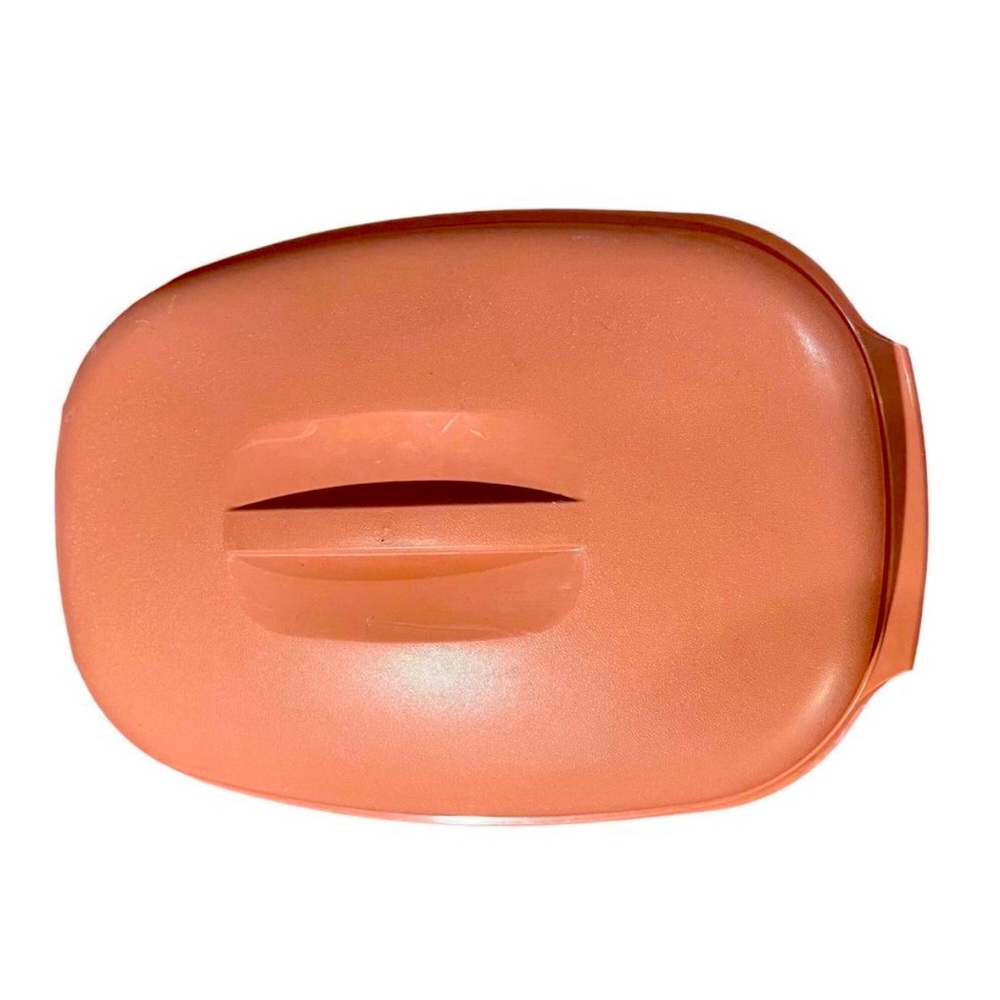 Vintage 6Cup Pink Oval Tupperware Steamer with lid and colander insert.Microwave